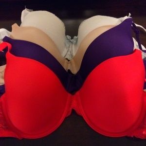 Four bras in one bundle.